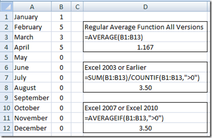 Excel   average from 5 cells if not blank or zero   stack 