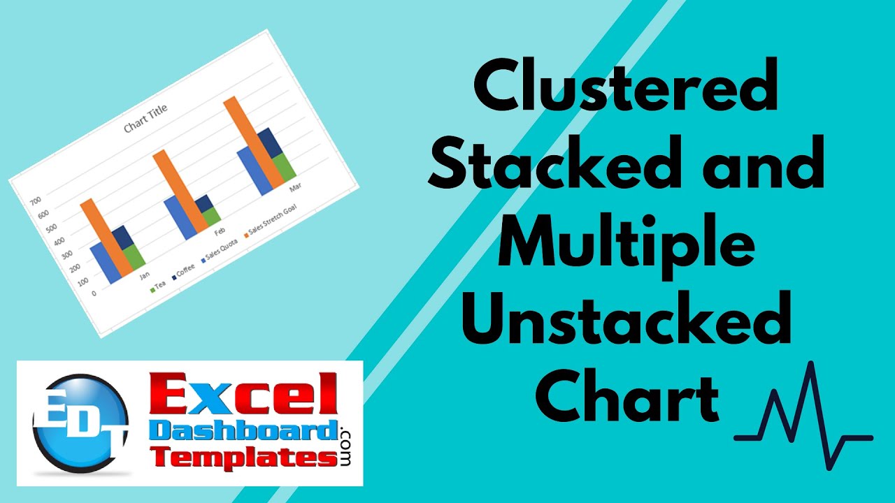 How to Make a Clustered Stacked and Multiple Unstacked Chart in Excel