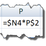 Mixed Absolute And Relative References for Excel Dashboard Templates