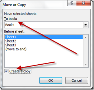 Right Click on Worksheet to Copy