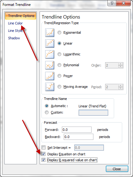 Display Equation On Chart Excel