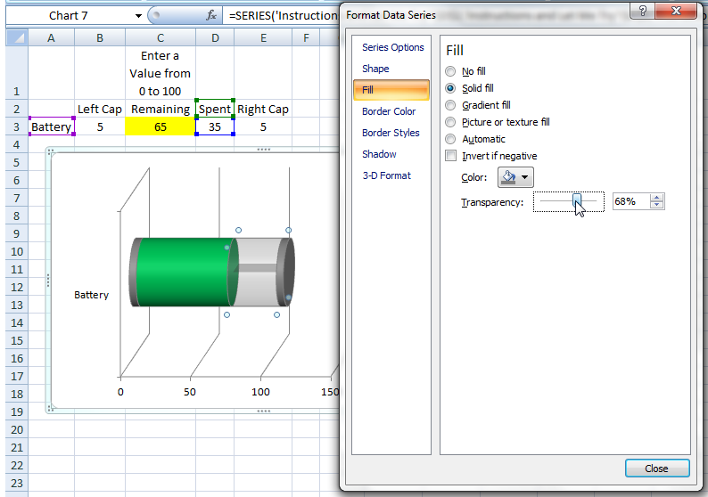 Battery Chart In Excel