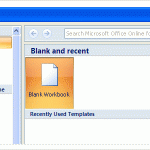 Quickest way to open a new workbook in excel