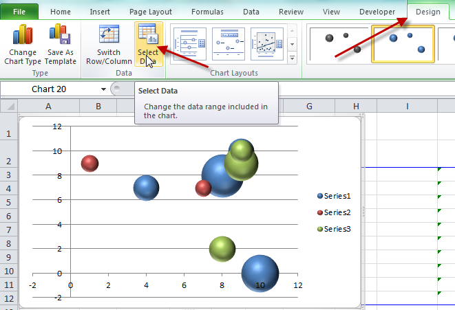 Excel Bubble Chart Color