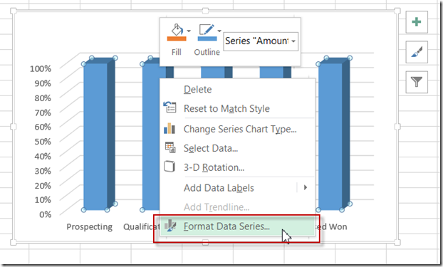 Chart Series Options for Pyramid Chart