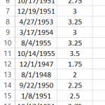 Delete First Date and Shift Column Up