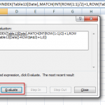 Excel Evaluate Formula Dialog Box