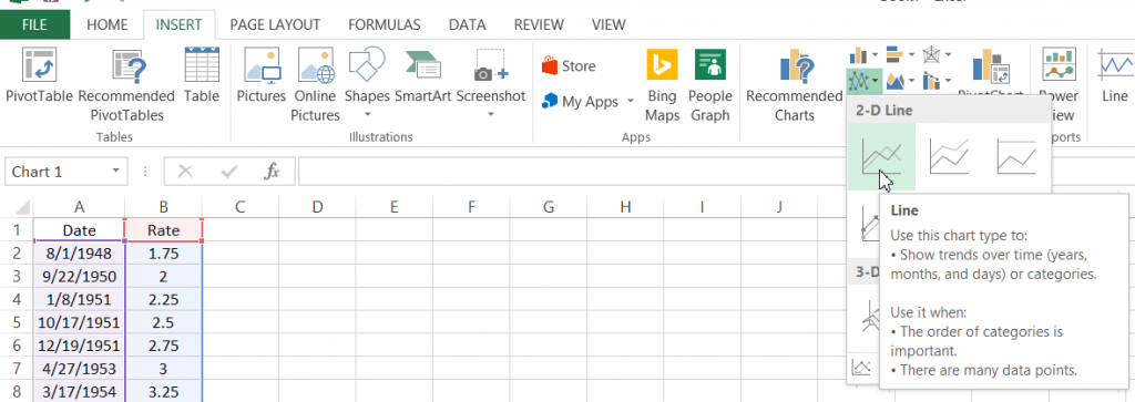 Insert Line Chart Menu2