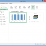 2013 3d 100percent stacked column