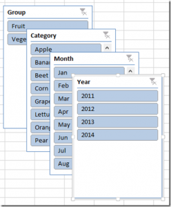 Slicer | Excel Dashboard Templates