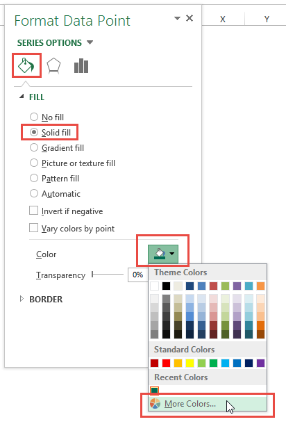 Add More Colors to an Excel Chart Data Point