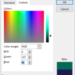 Apply Custom Color RGB to Excel