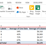 Insert Excel Pivot Chart