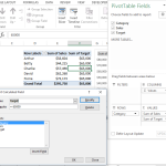 Add Pivot Table Calculated Field for Pivot Chart Target LIne