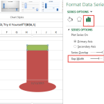 Increase Gap Width of the Stacked Column Chart