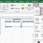 Insert Stacked Column Pivot Chart