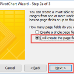 Classic Pivot Table Wizard Step 2a