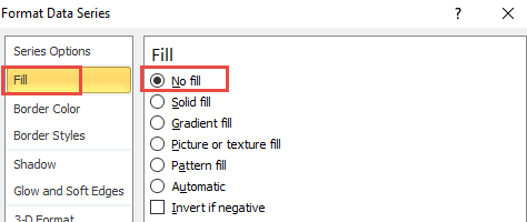 Format Data Series No Fill