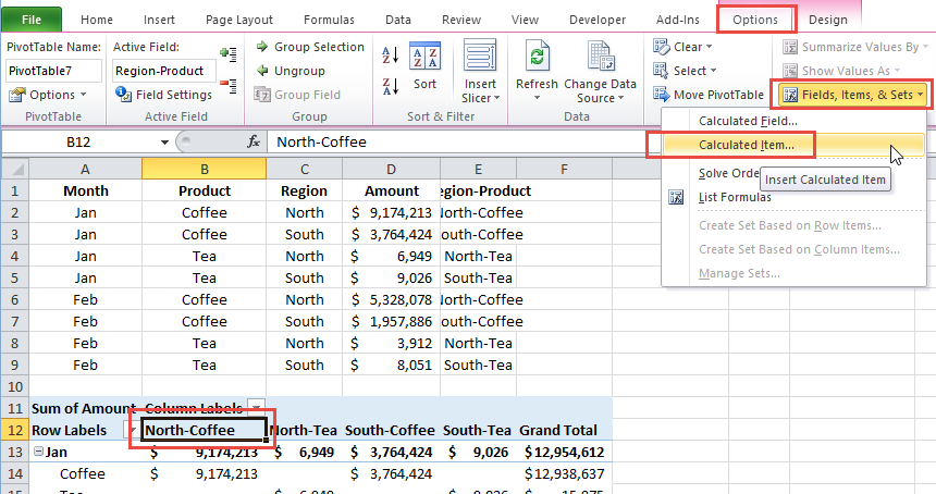 Pivot Stacked Bar Chart