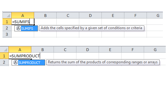 Learn SumProduct and SumIF Excel Functions