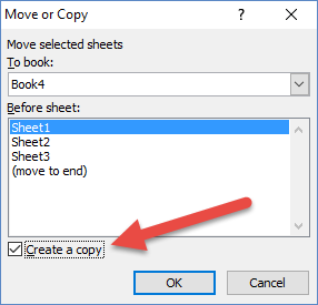 Move or Copy Dialog Box