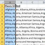 Text to Columns Select Column A