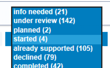 Excels Suggestion Box Desktop Application Status Types