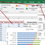 Excel 2016 Gantt Insert Bar Chart