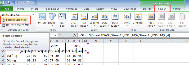 How-to Add Edges to Excel Area Charts