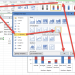 Draw Vertical Line Between Columns – Change Added Series to XY Line Chart