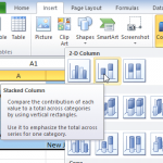 Insert Stacked Column Chart