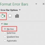 Create Vertical Line Between Columns Horizontal Error Bars Options Dialog Box