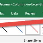 Create Vertical Line Between Columns with Error Bars Format Selection