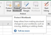 Hack Excel Protect Workbook