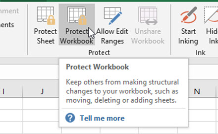 Hack Excel Protect Workbook